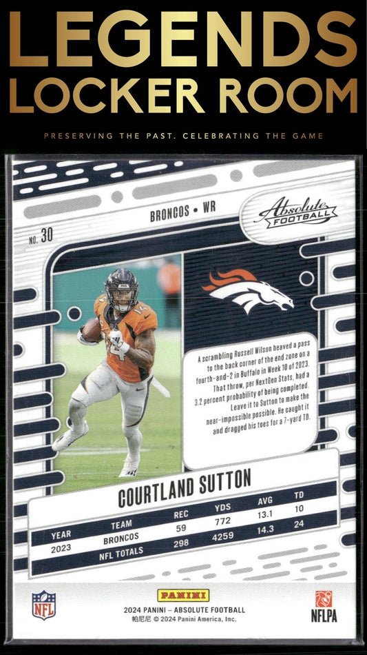 2024 Panini Absolute #30 Courtland Sutton