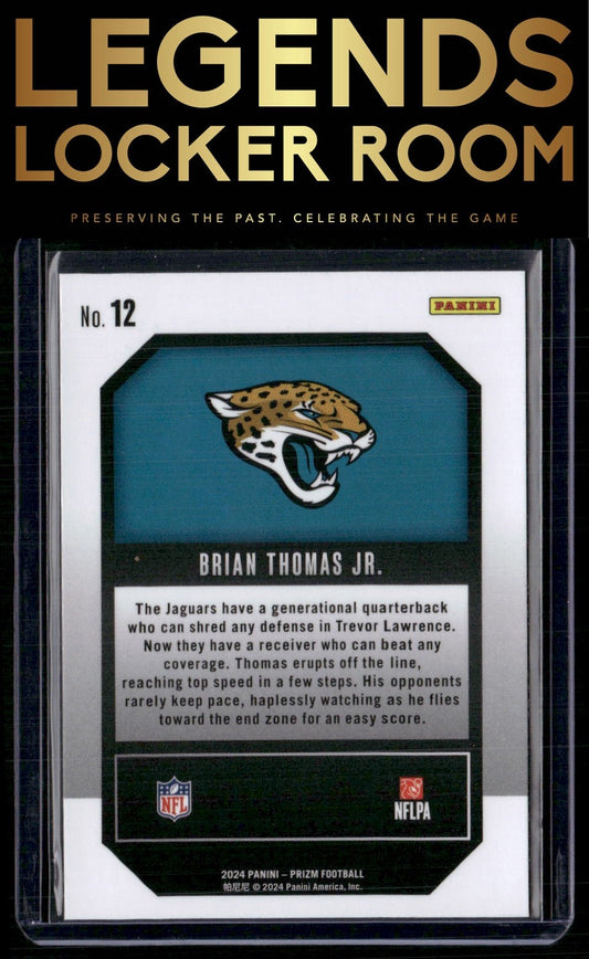 2024 Panini Prizm #12 Brian Thomas Jr. Emergent