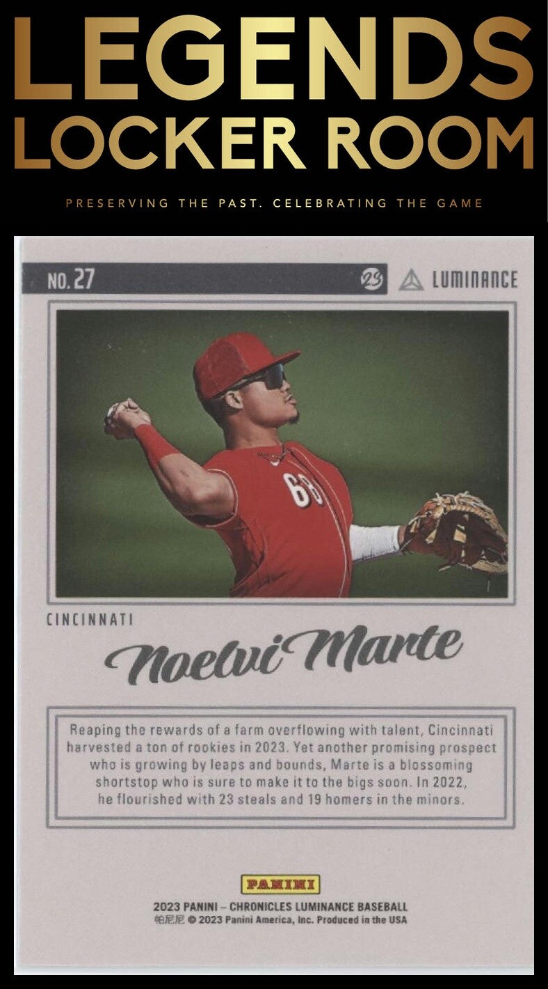 2023 Panini Chronicles: Luminance #27 Noelvi Marte