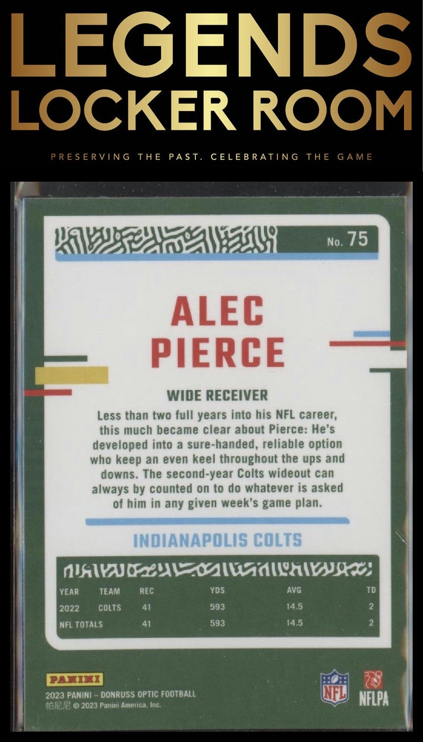 2023 Donruss Optic #75 Alec Pierce