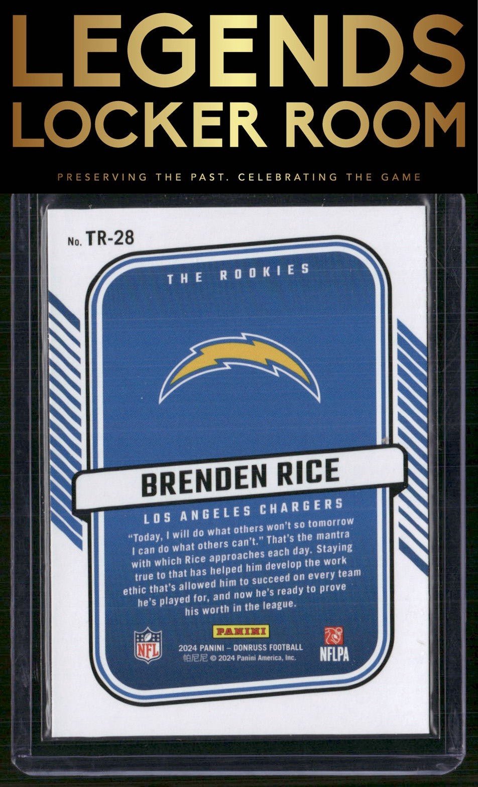 2024 Donruss #TR-28 Brenden Rice The Rookies