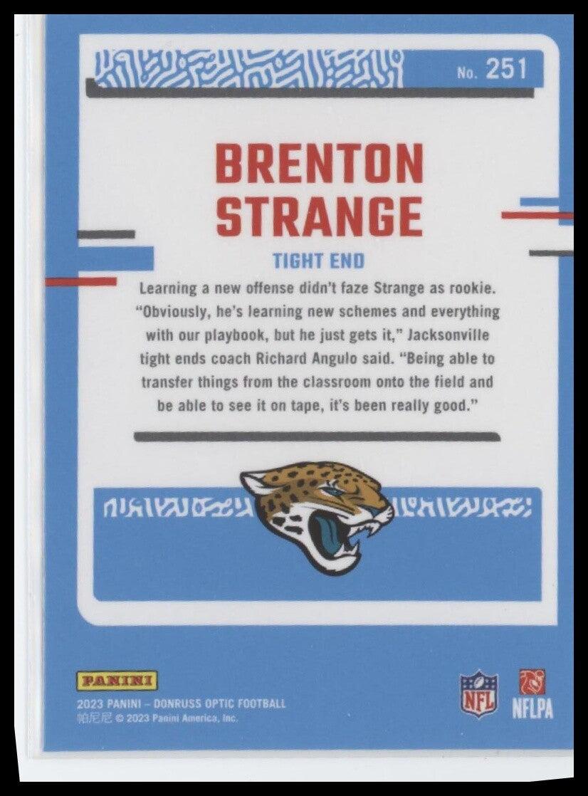 2023 Donruss Optic #251 Brenton Strange
