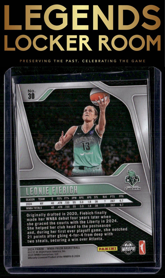 2024 Panini Prizm WNBA #30 Leonie Fiebich
