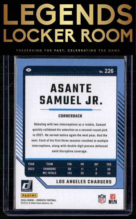 2024 Donruss #226 Asante Samuel Jr.