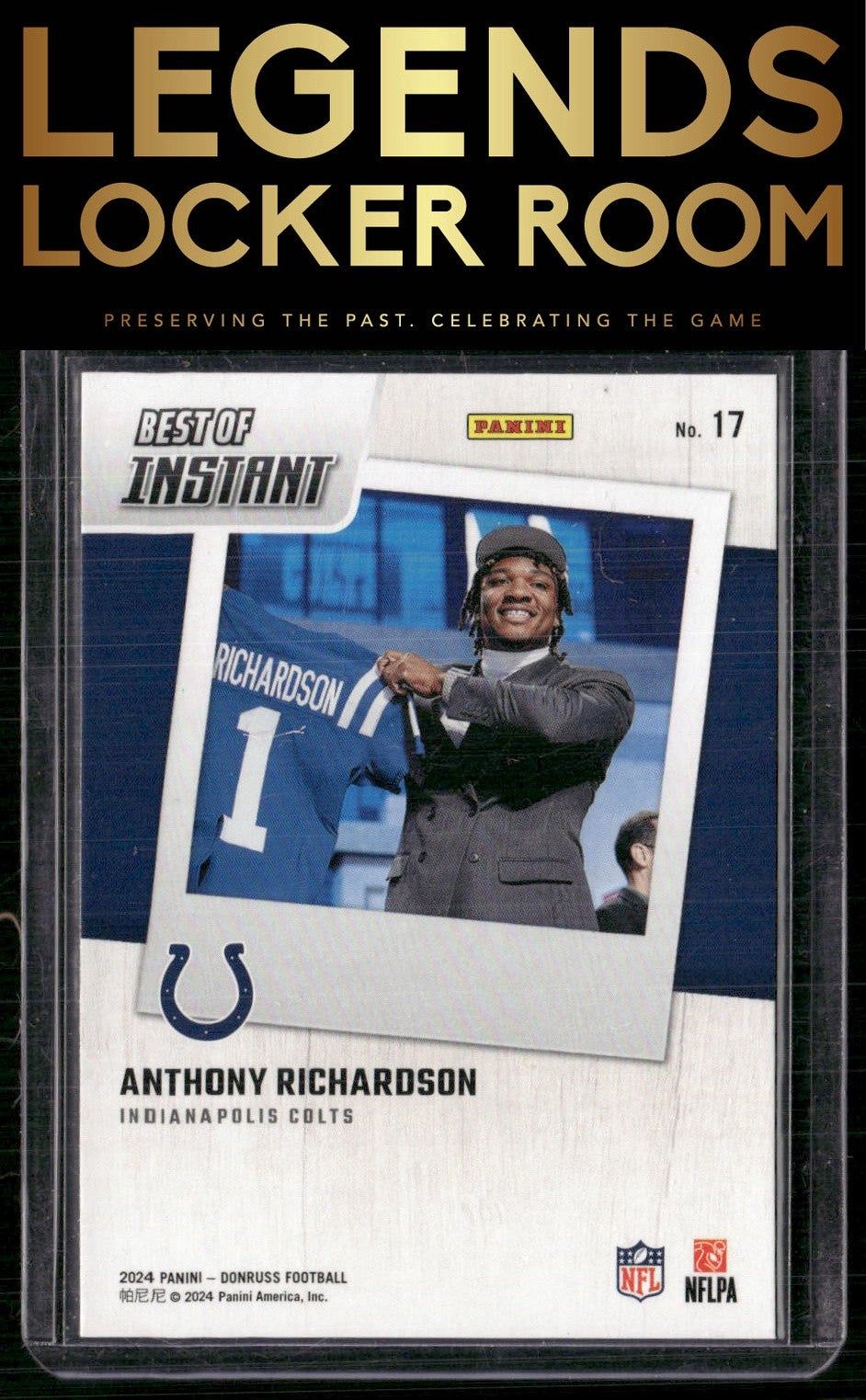 2024 Donruss #17 Anthony Richardson Best of Panini Instant