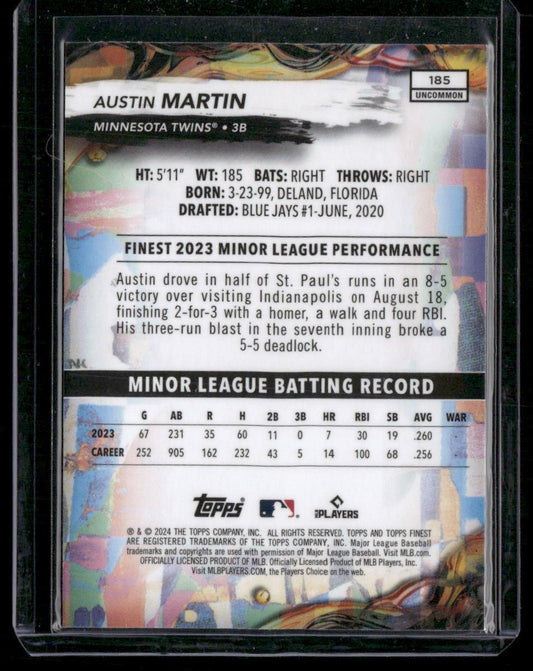 2024 Finest #185 Austin Martin