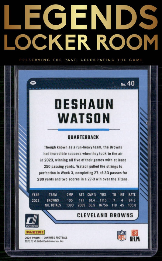 2024 Donruss #40 Deshaun Watson