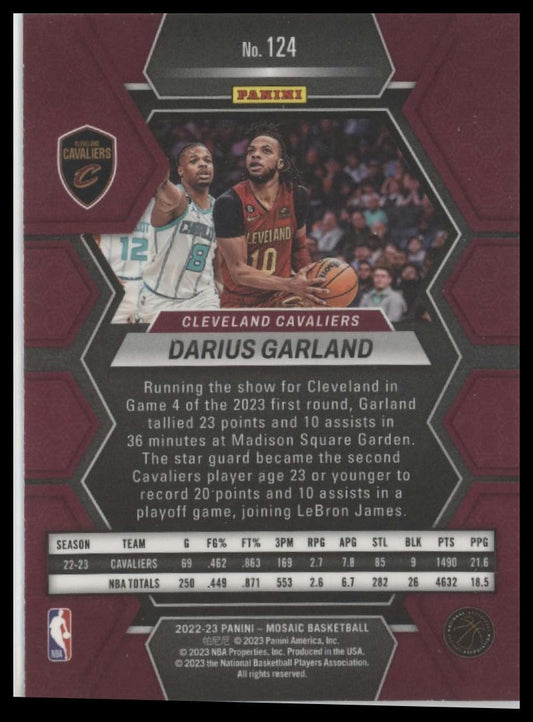 2022-23 Panini Mosaic #124 Darius Garland
