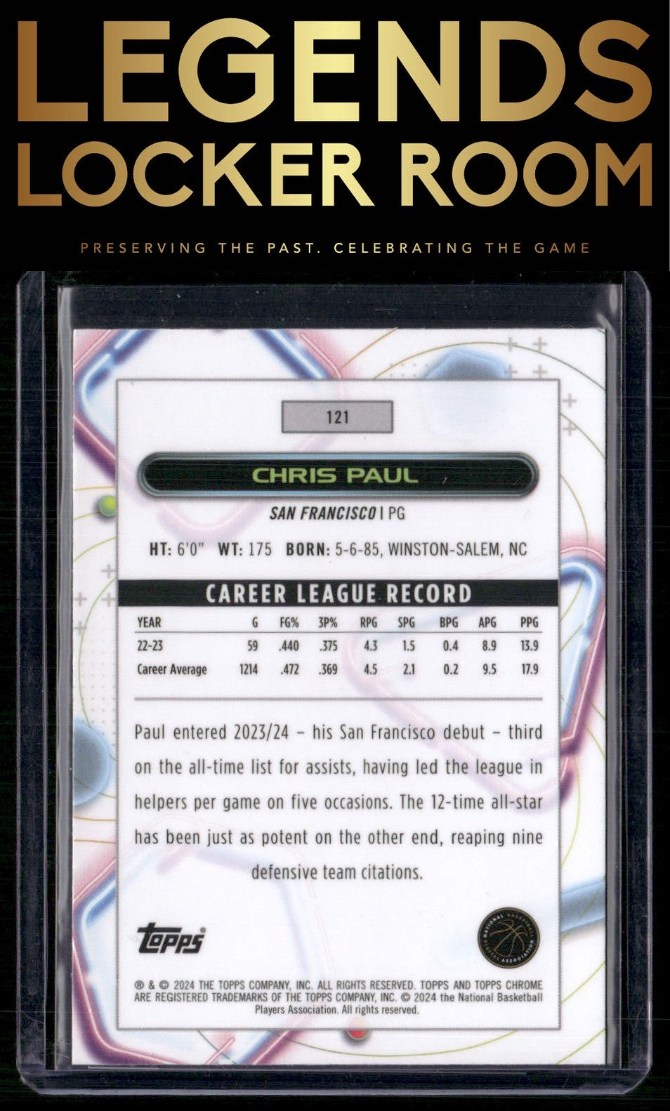 2023-24 Topps Chrome Cosmic #121 Chris Paul