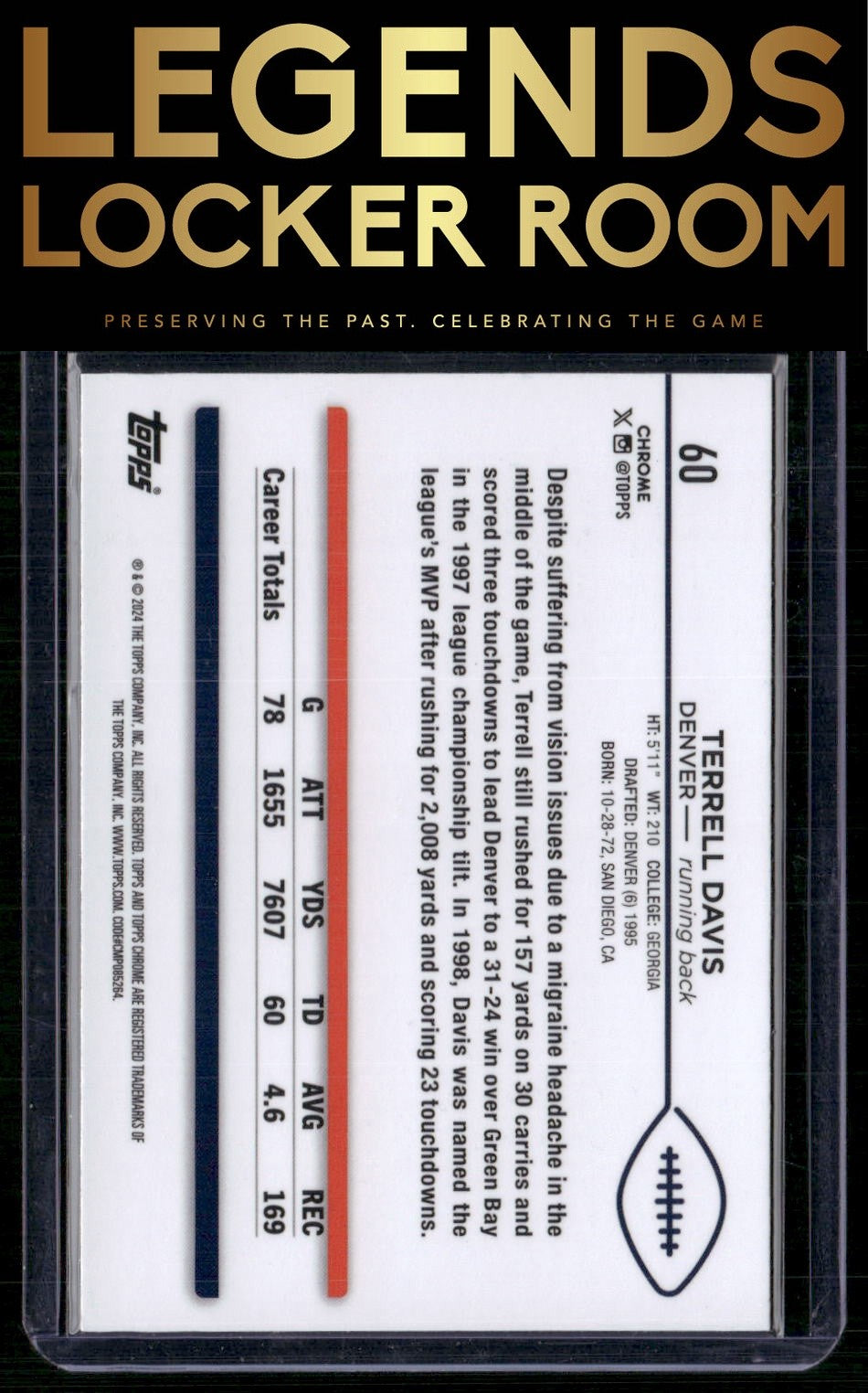 2024 Topps Chrome #60 Terrell Davis