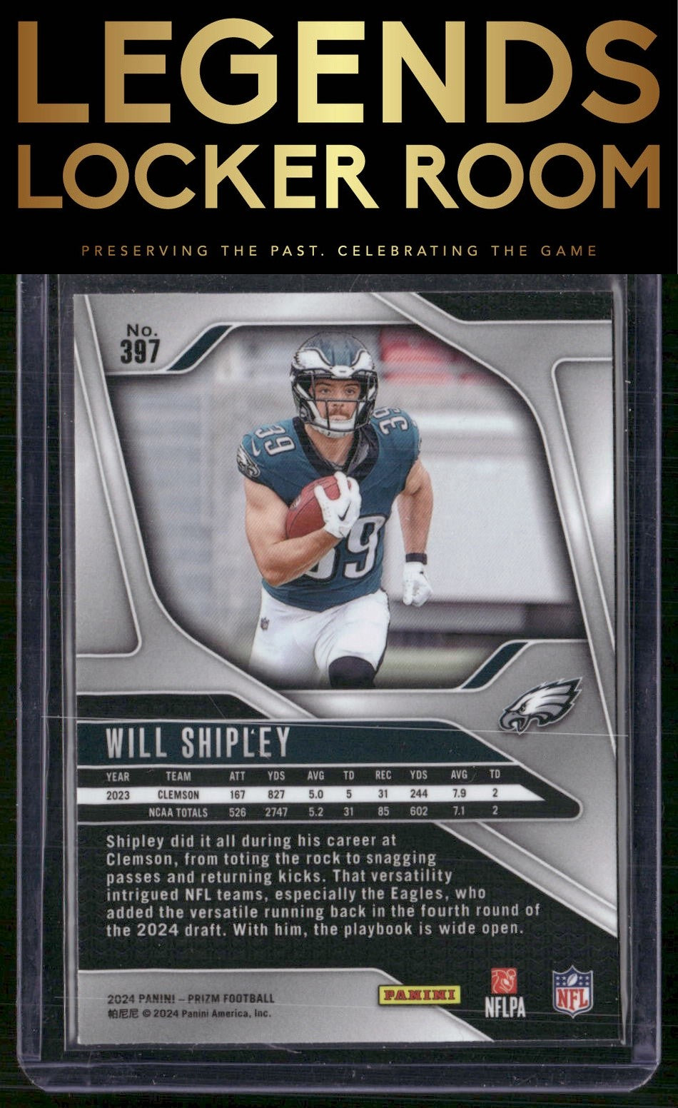 2024 Panini Prizm #397 Will Shipley
