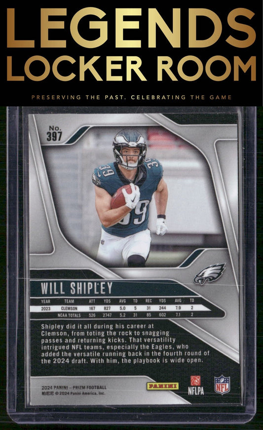 2024 Panini Prizm #397 Will Shipley