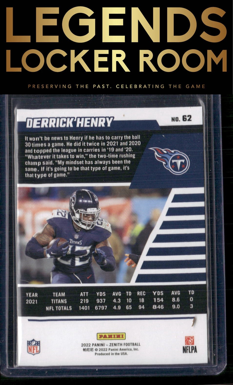 2022 Zenith #62 Derrick Henry Retail