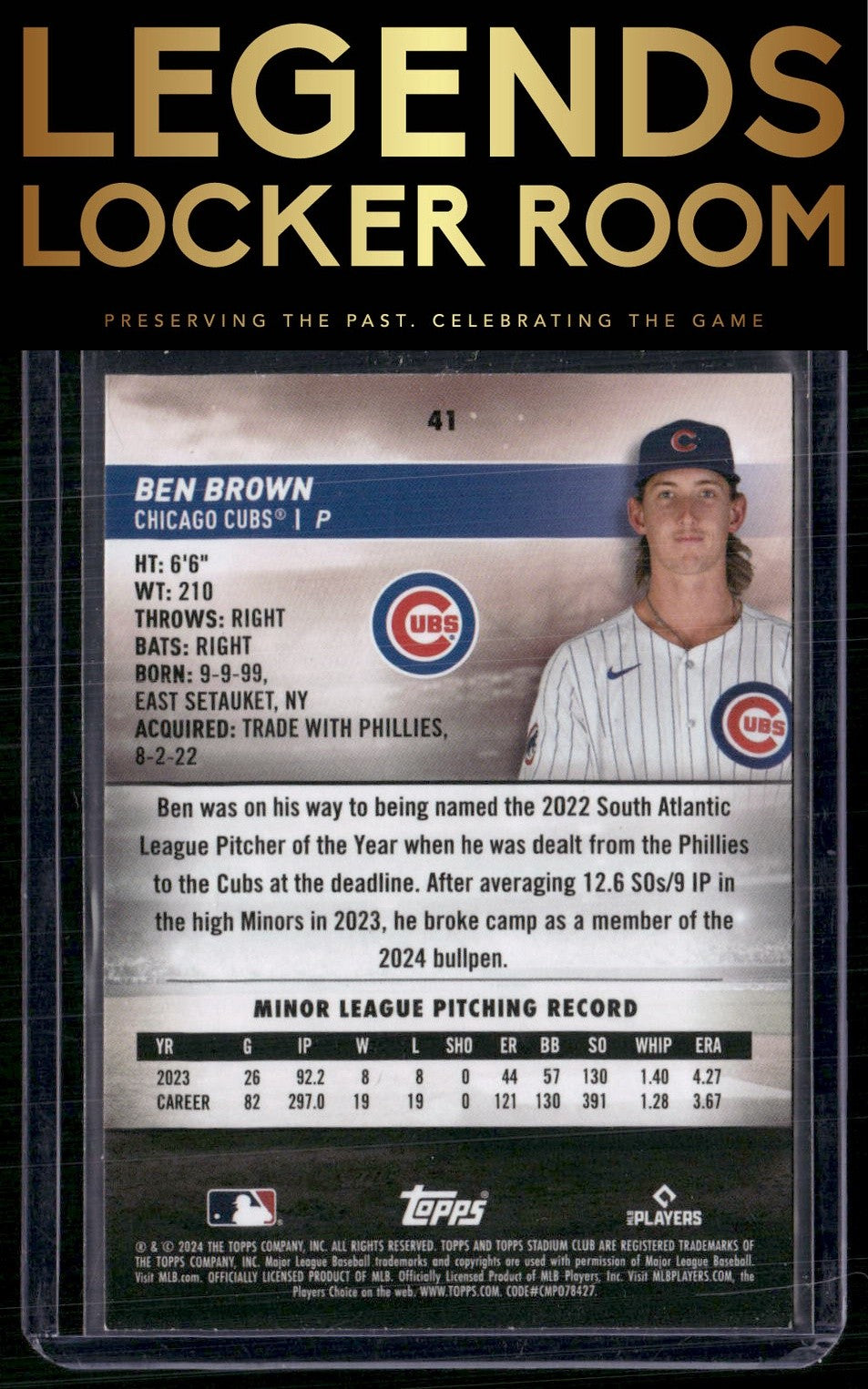 2024 Stadium Club #41 Ben Brown