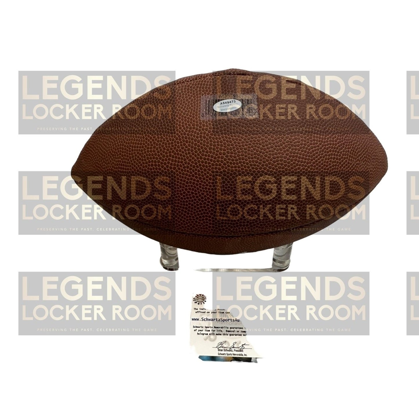 Michael Vick Signed Football - Certificate of Authenticity
