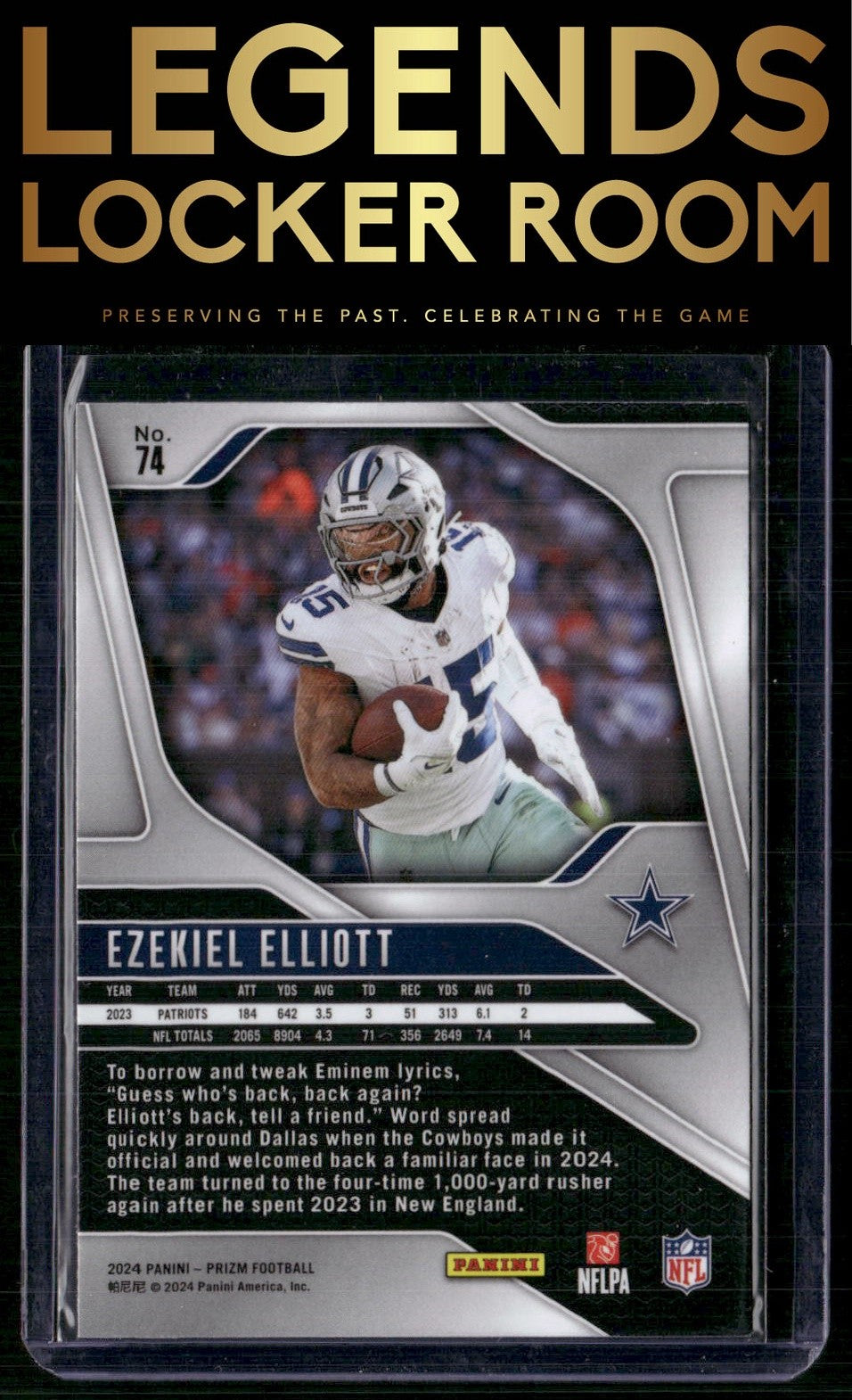 2024 Panini Prizm #74 Ezekiel Elliott