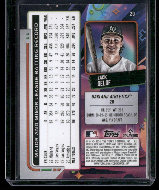2024 Topps Chrome Cosmic #20 Zack Gelof