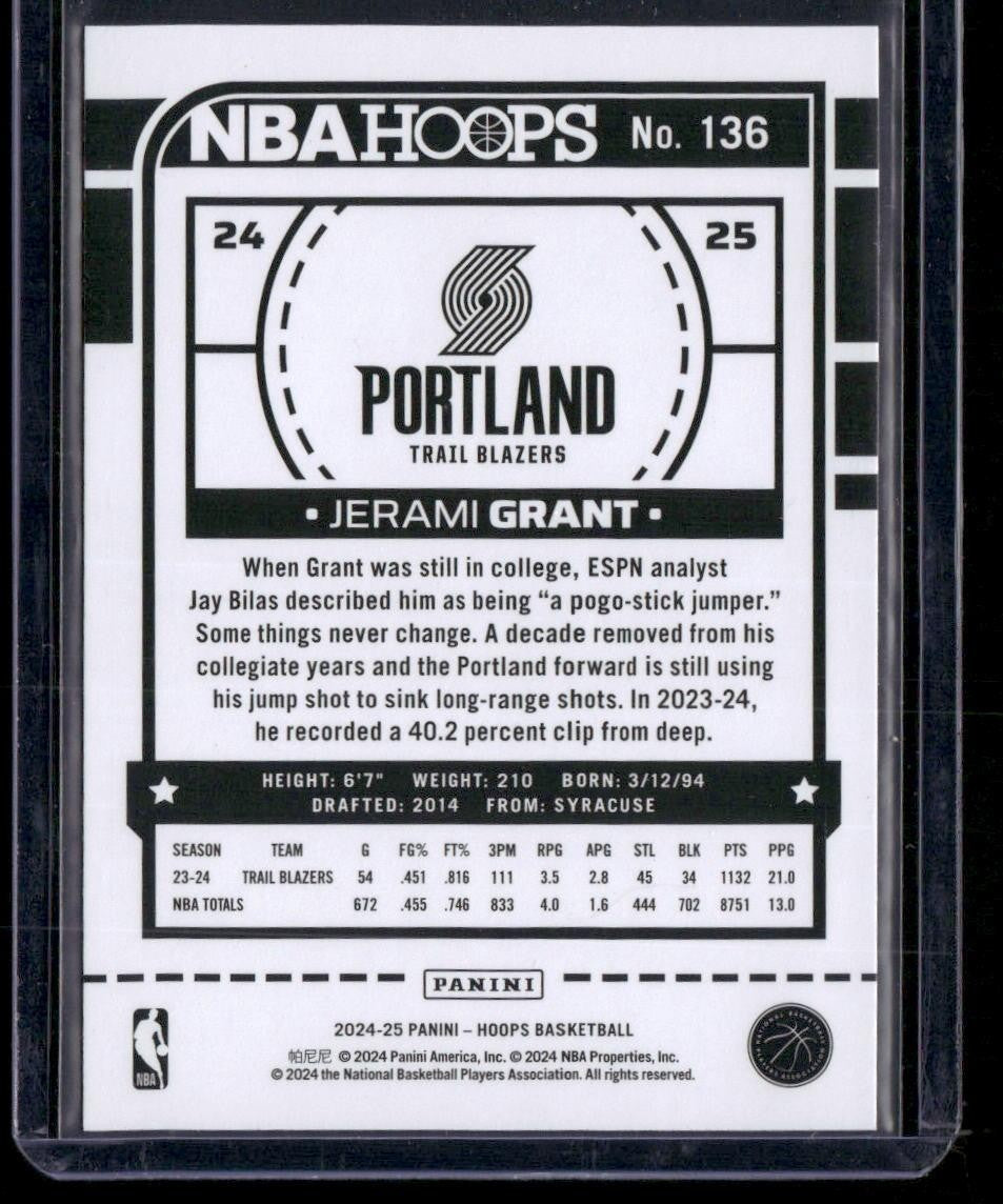 2024-25 Hoops #136 Jerami Grant