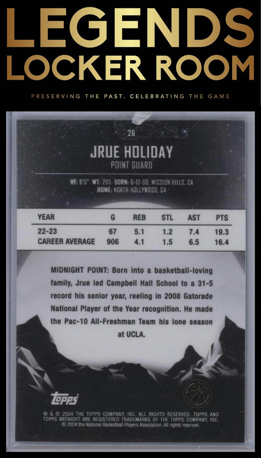 2023-24 Topps Midnight #26 Jrue Holiday Morning #/149