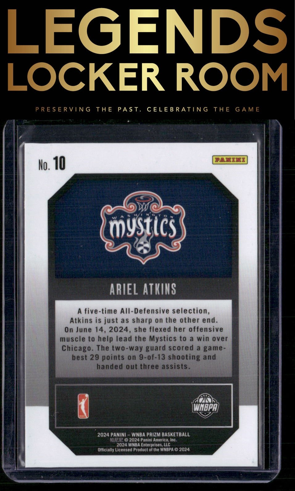 2024 Panini Prizm WNBA #10 Ariel Atkins Top Tier
