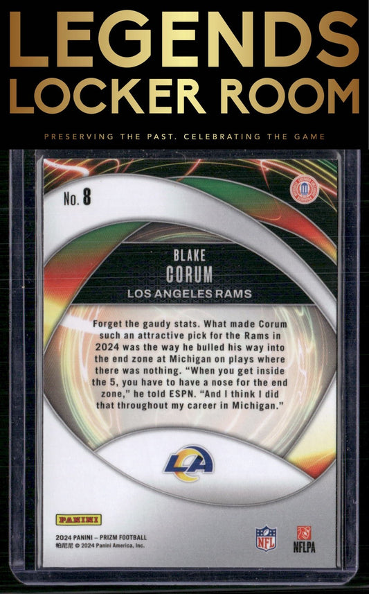 2024 Panini Prizm #8 Blake Corum Portals