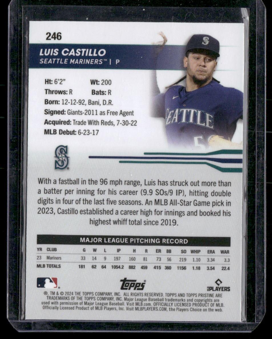 2024 Topps Pristine #246 Luis Castillo
