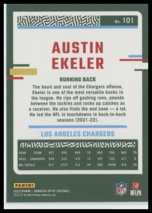 2023 Donruss Optic #101 Austin Ekeler