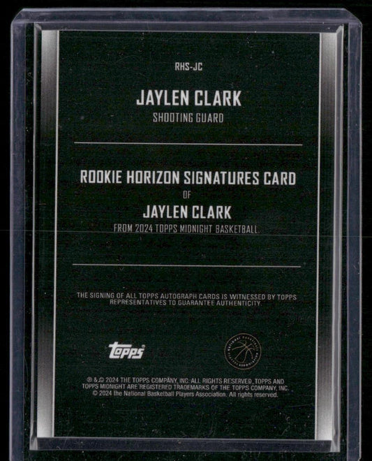 2023-24 Topps Midnight #RHS-JC Jaylen Clark Rookie Horizon Signatures