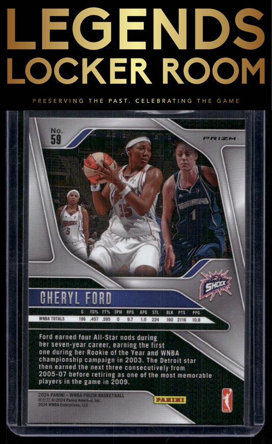 2024 Panini Prizm WNBA #59 Cheryl Ford Silver Prizms