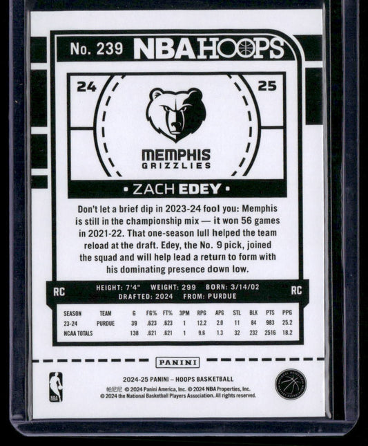 2024-25 Hoops #239 Zach Edey