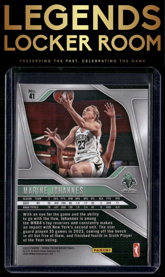 2024 Panini Prizm WNBA #41 Marine Johannes