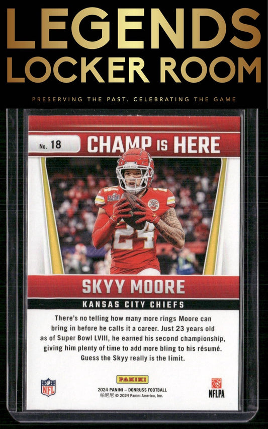 2024 Donruss #18 Skyy Moore Champ is Here