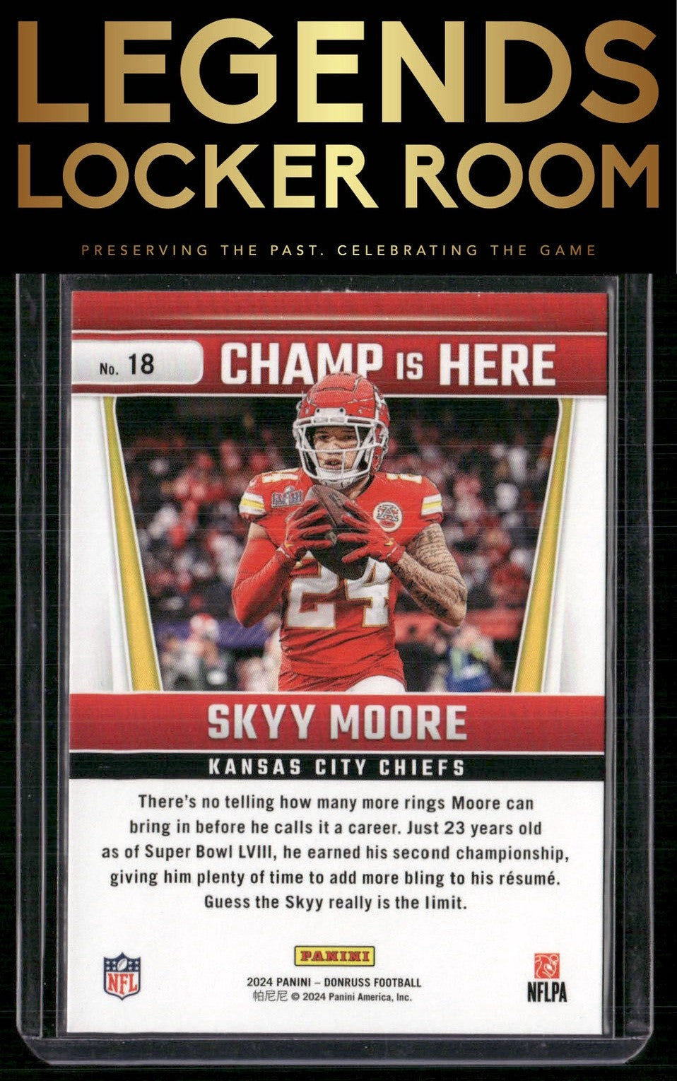 2024 Donruss #18 Skyy Moore Champ is Here