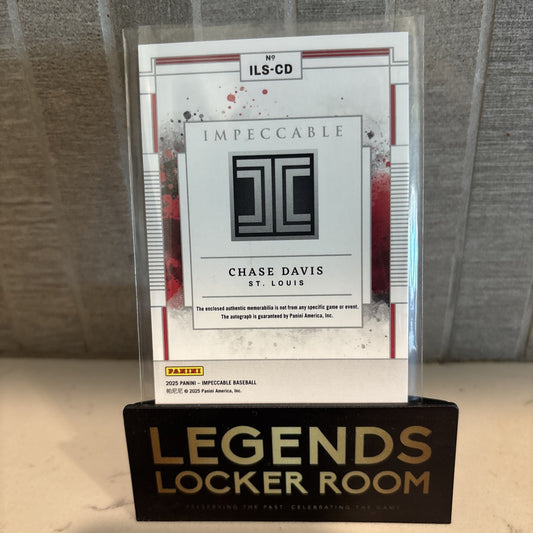 2025 Panini Impeccable Chase Davis Impeccable Lumber Signatures /99