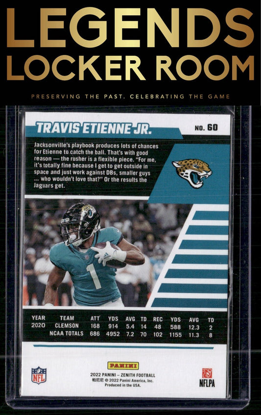 2022 Zenith #60 Travis Etienne Jr.