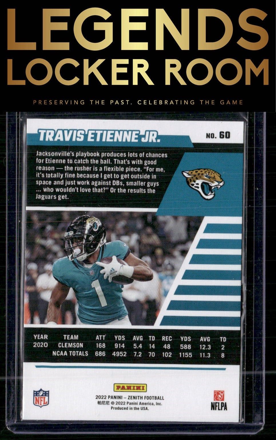 2022 Zenith #60 Travis Etienne Jr.