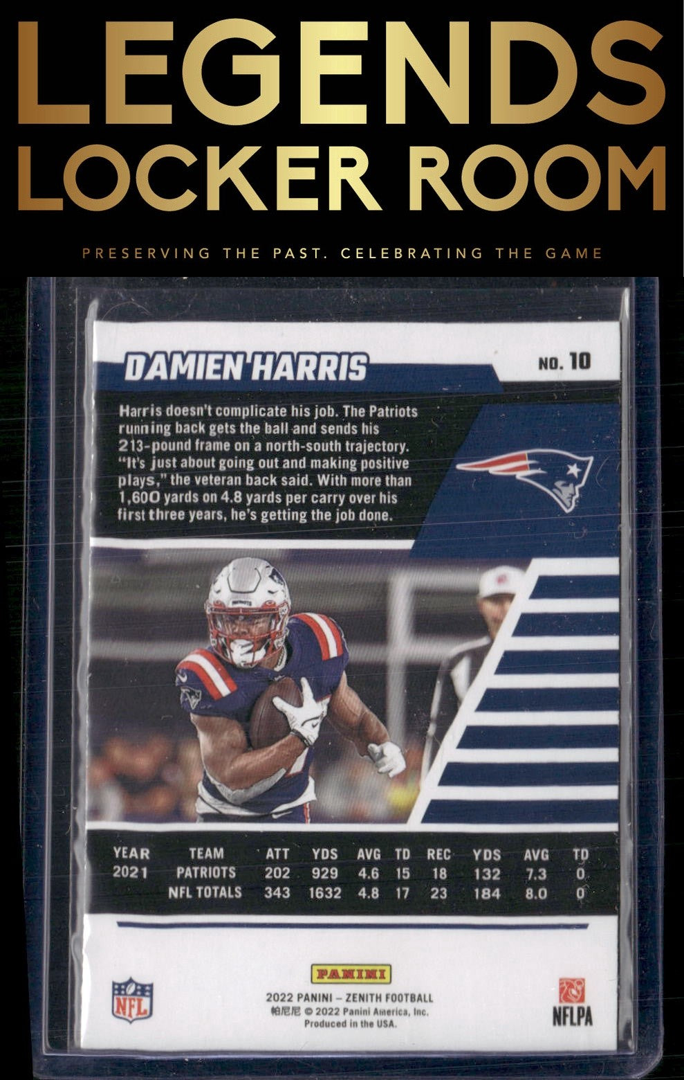 2022 Zenith #10 Damien Harris Retail