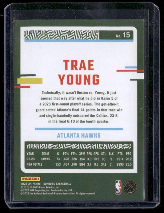 2023-24 Donruss #15 Trae Young