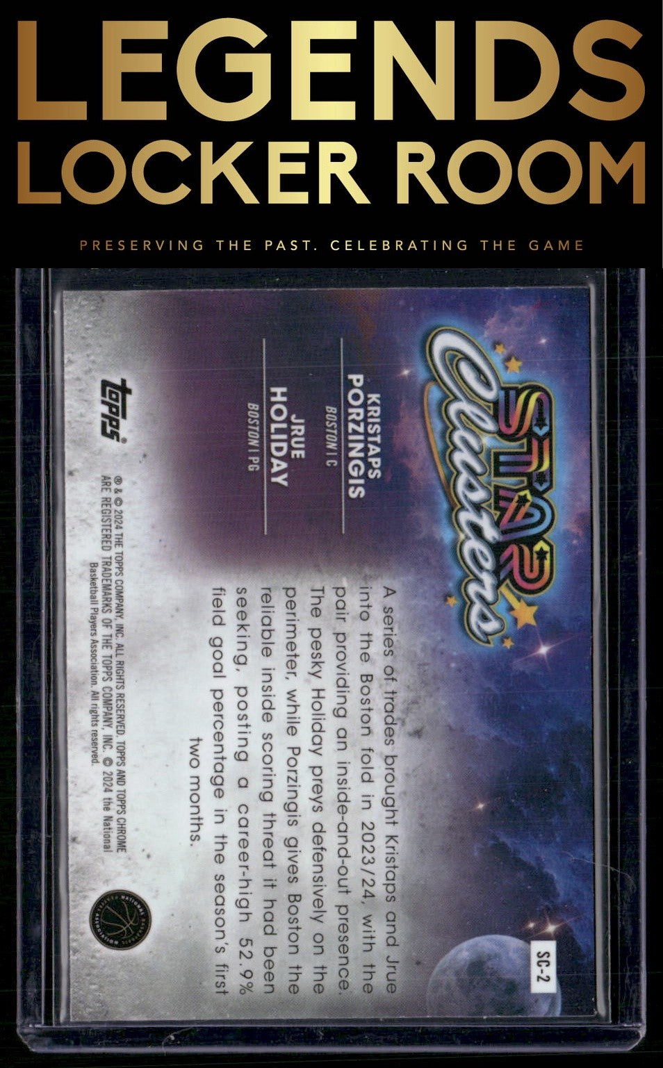 2023-24 Topps Chrome Cosmic Jrue Holiday/Kristaps Porzingis Star Clusters