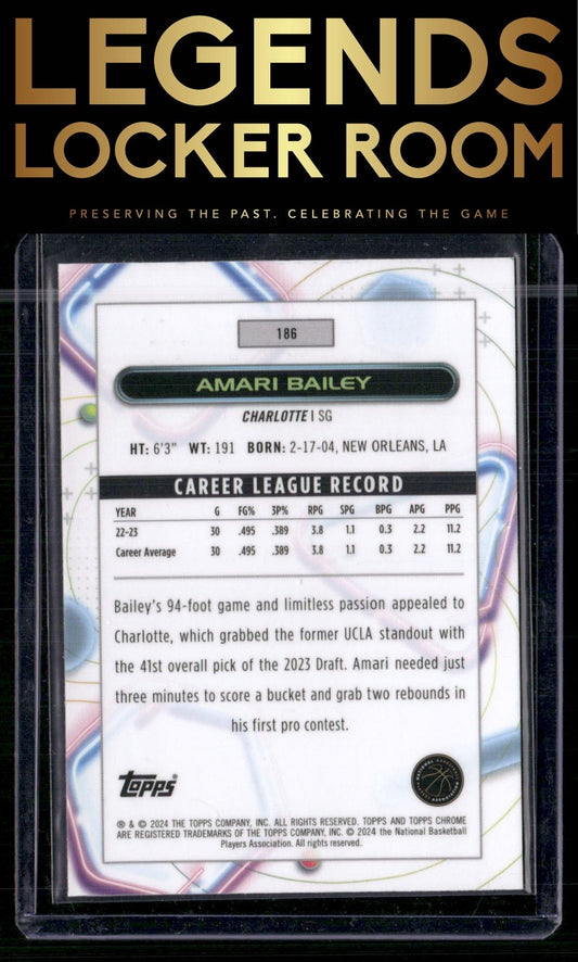 2023-24 Topps Chrome Cosmic #186 Amari Bailey