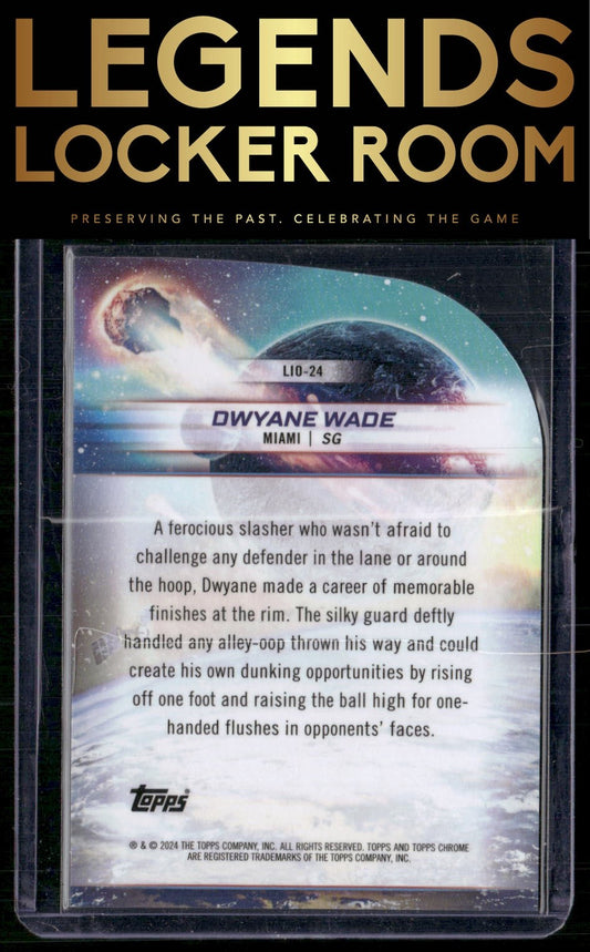 2023-24 Topps Chrome Cosmic #LIO-24 Dwyane Wade Launched Into Orbit