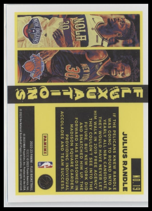 2022-23 Panini Flux #19 Julius Randle Fluxuations Silver