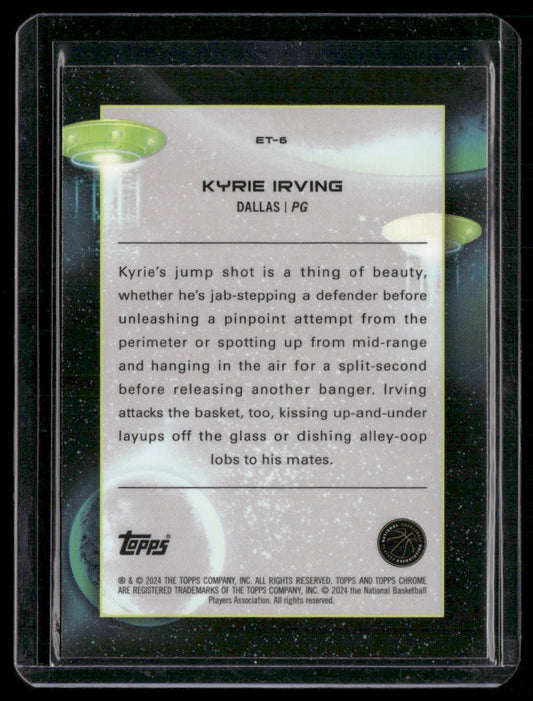 2023-24 Topps Chrome Cosmic #ET-6 Kyrie Irving Extraterrestrial Talent