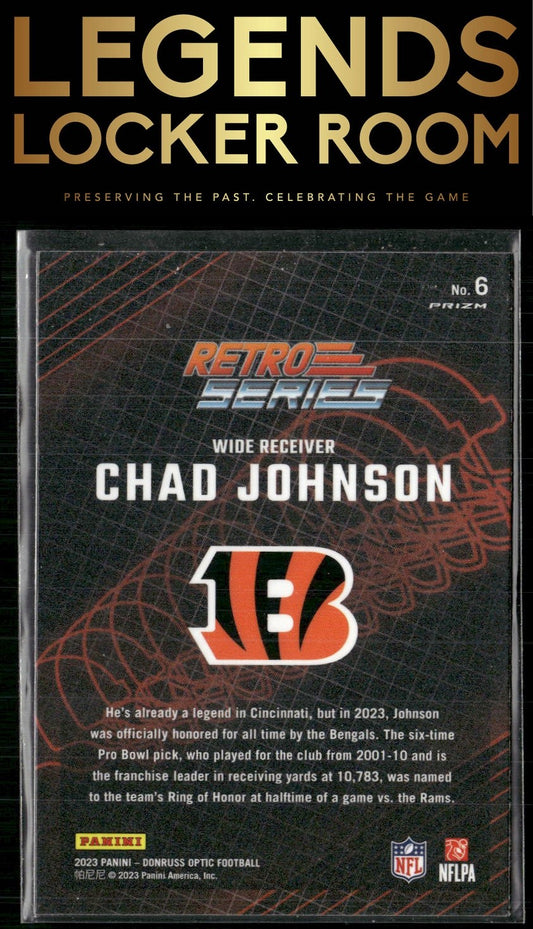 2023 Donruss Optic #6 Chad Johnson Retro Series Silver Holo