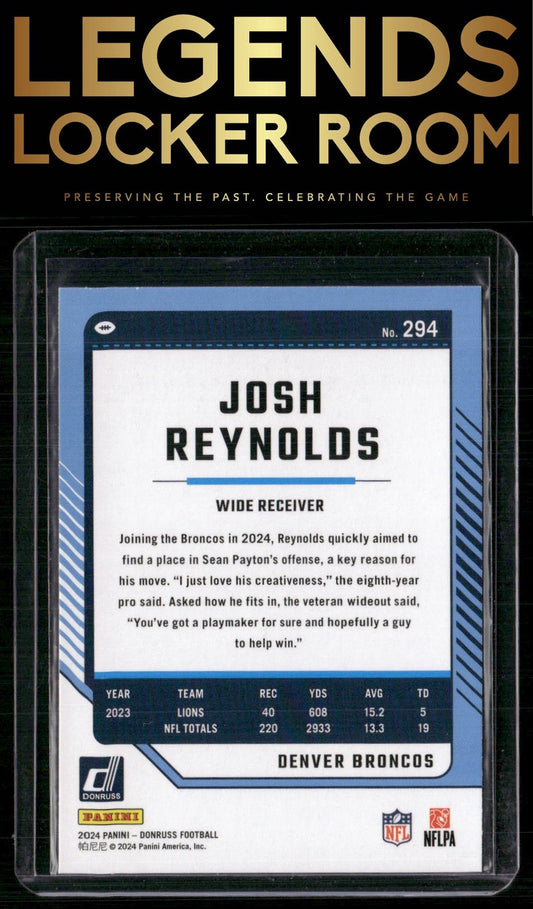 2024 Donruss #294 Josh Reynolds