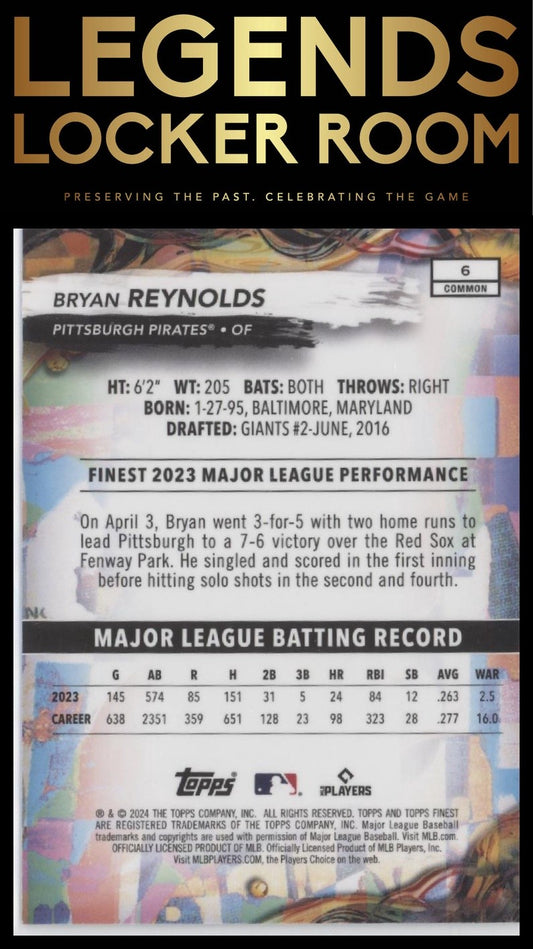 2024 Finest #6 Bryan Reynolds