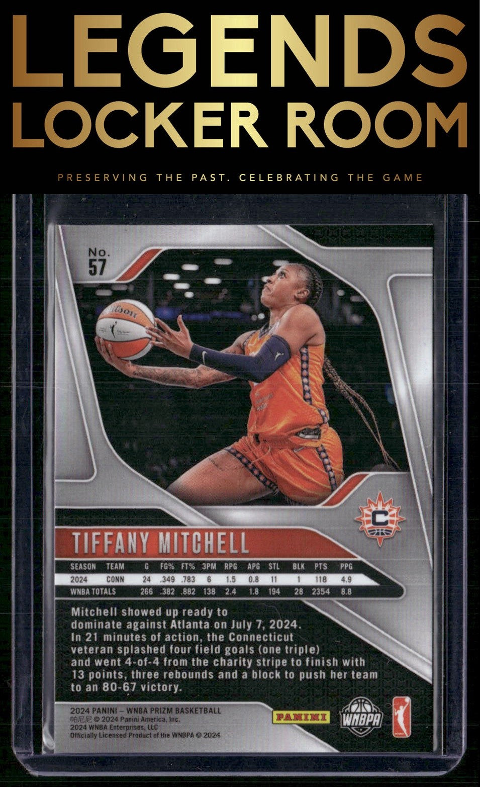 2024 Panini Prizm WNBA #57 Tiffany Mitchell