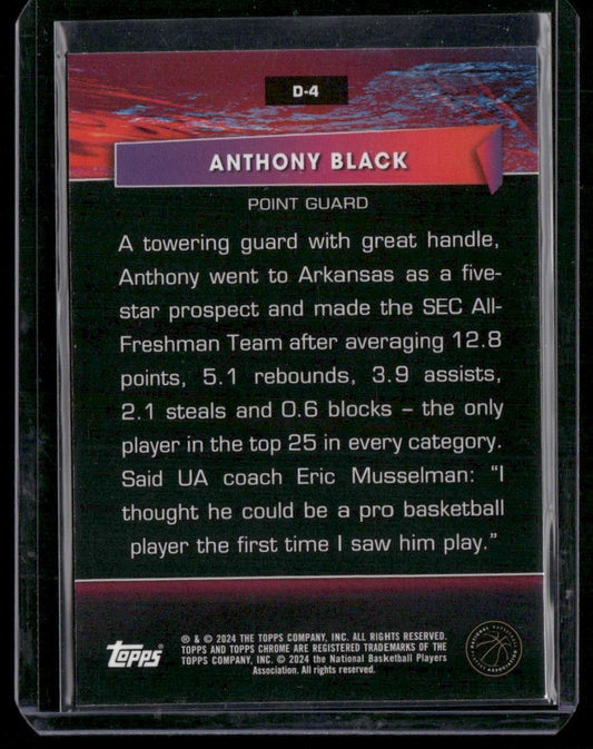 2023-24 Topps Chrome #D-4 Anthony Black Destiny