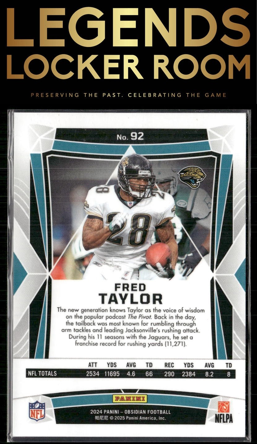 2024 Panini Obsidian #92 Fred Taylor