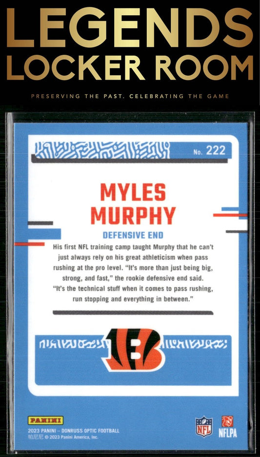 2023 Donruss Optic #222 Myles Murphy